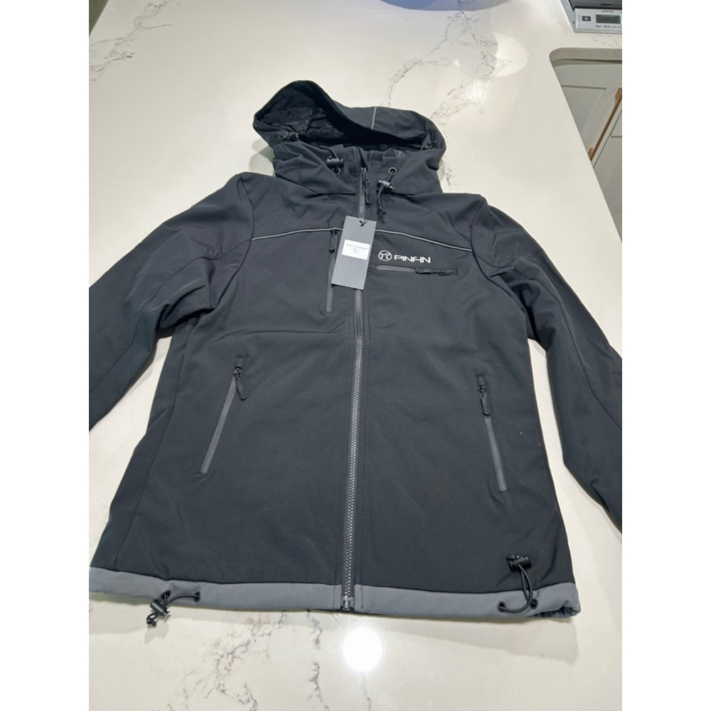 NEW Black Womens Pin Fin Snow Windbreaker Jacket Alpha $200 XL*
